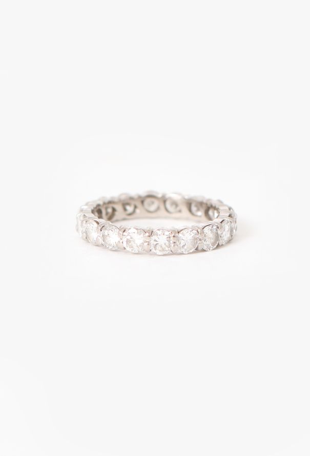 Modern Fine Jewelry 18k White Gold & Diamonds Band - 5