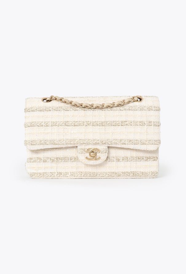 Chanel Medium Timeless Bag - Beige Tweed - 1