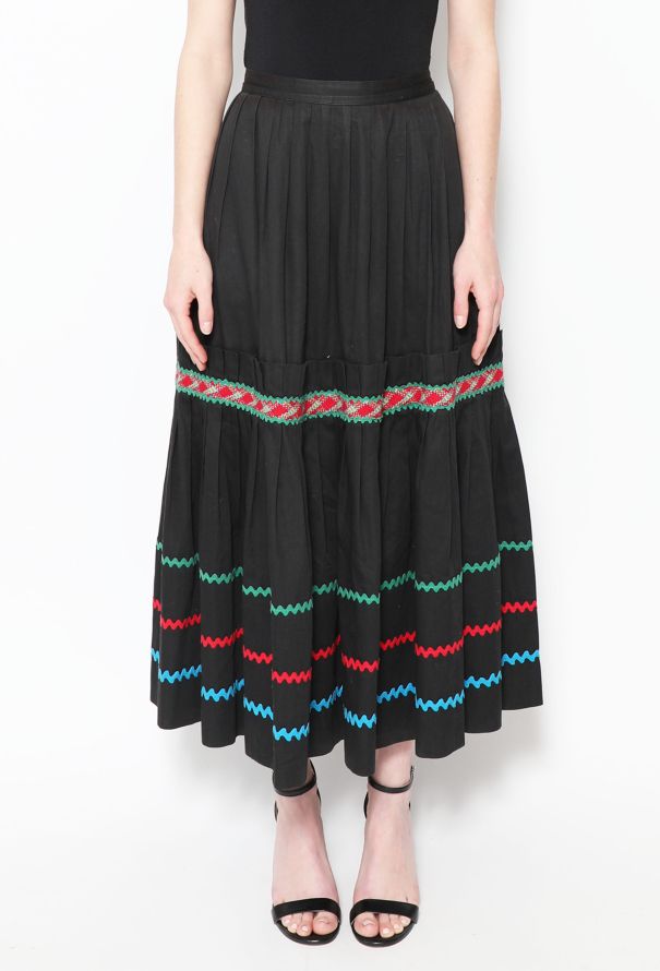 Saint Laurent Collector S/S 1977 Peasant Skirt - 3