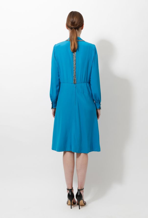 Chanel 70s Couture Embellished Dress - 4