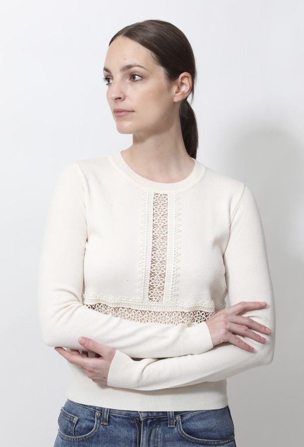 Chloé 2015 Crochet Detail Sweater - 4
