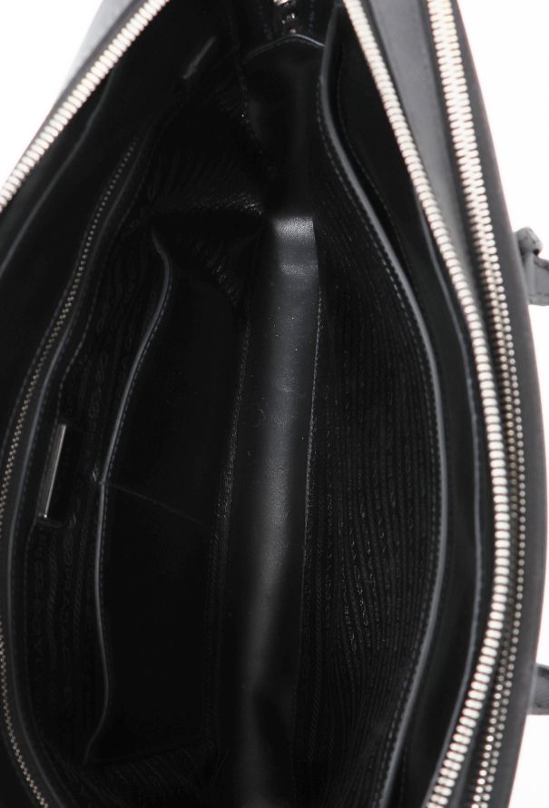 Prada Black Saffiano Briefcase - 13