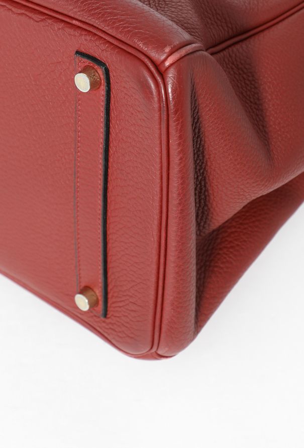 Hermès Rouge Sienne Togo Birkin 35 - 11