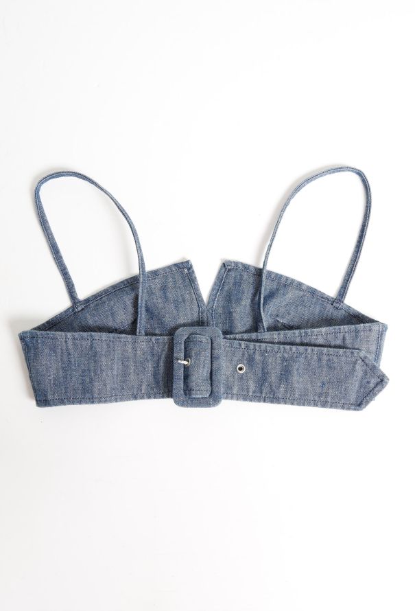 Marques Almeida S/S 2016 Denim Bralette - 6