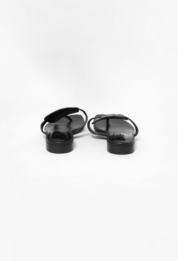 Hermès Studded Leather Sandals - 5