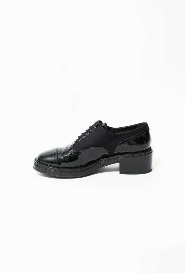 Chanel 2015 Patent 'CC' Derbies - 4
