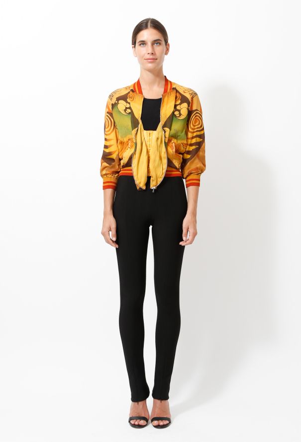 Jean Paul Gaultier '90s Graphic Corset Bomber - 4