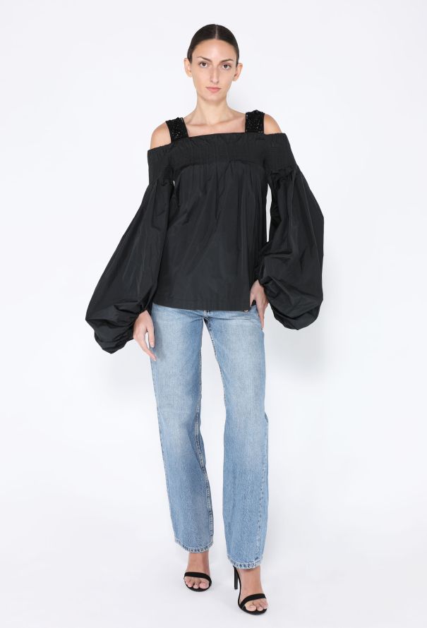 Dries Van Noten S/S 2017 Beaded Off Shoulder Top - 1