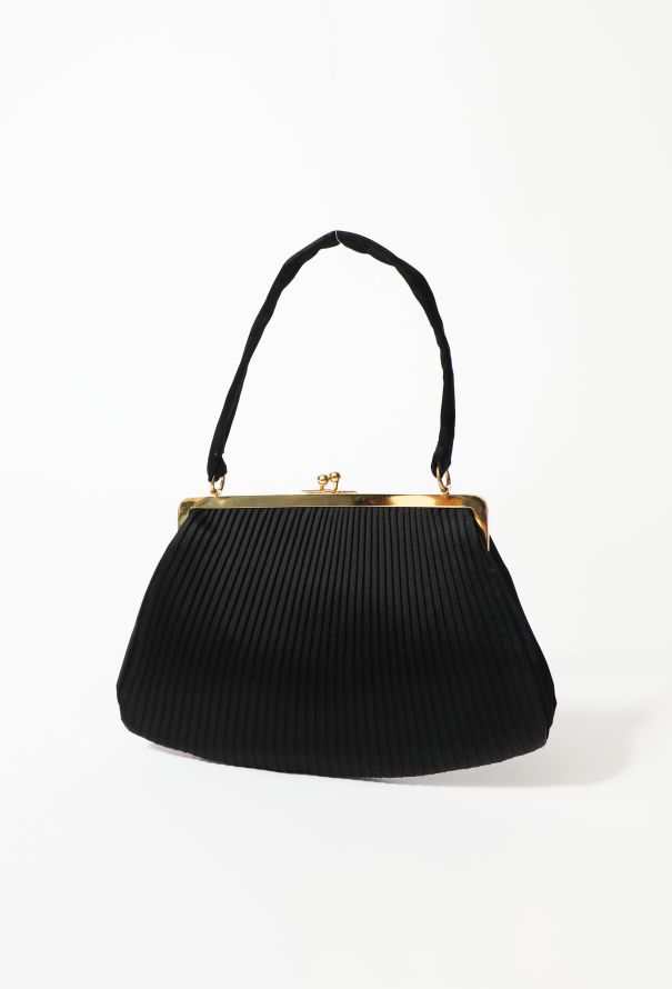 Exquisite Vintage Pleated Satin Minaudière - 4