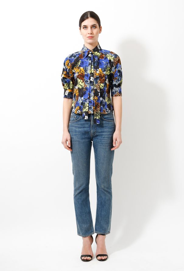 Prada 2017 Floral Lavallière Blouse - 3