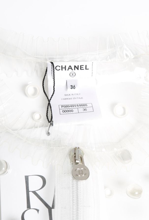 Chanel S/S 2018 Embellished PVC Raincoat - 6