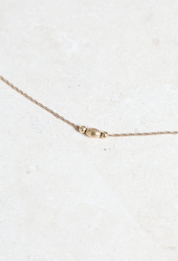 Vintage Fine Jewelry 18k Yellow Gold Delicate Necklace - 4