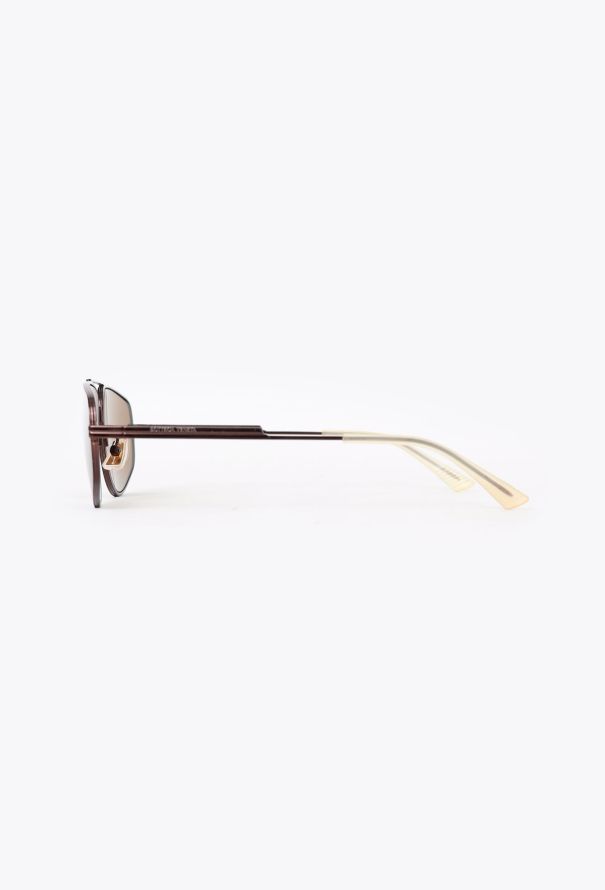 Bottega Veneta 2022 Squared Aviator Sunglasses - 6