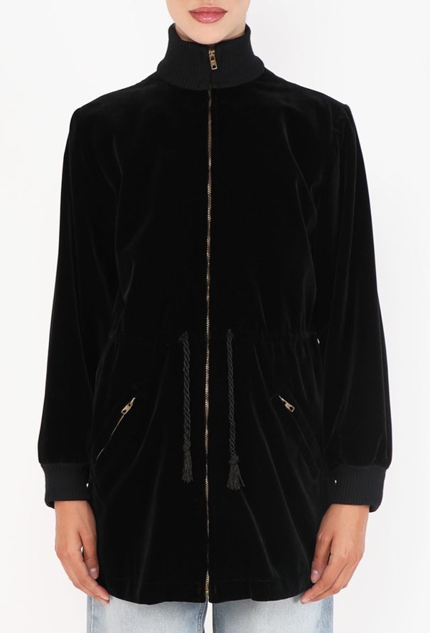 Saint Laurent Velvet Drawstring Bomber Jacket, F/W 1975 - 2