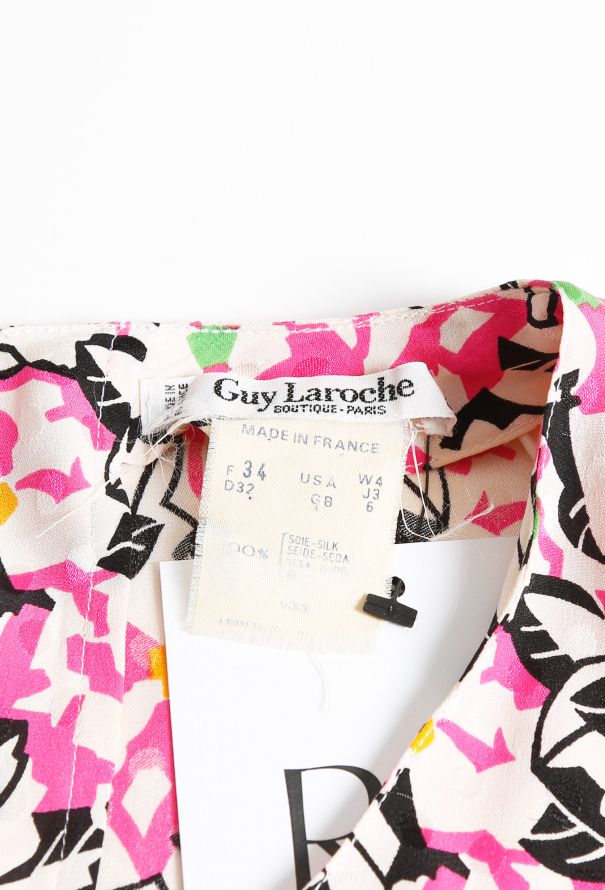 Exquisite Vintage Guy Laroche '80s Ruffled Hem Dress - 4