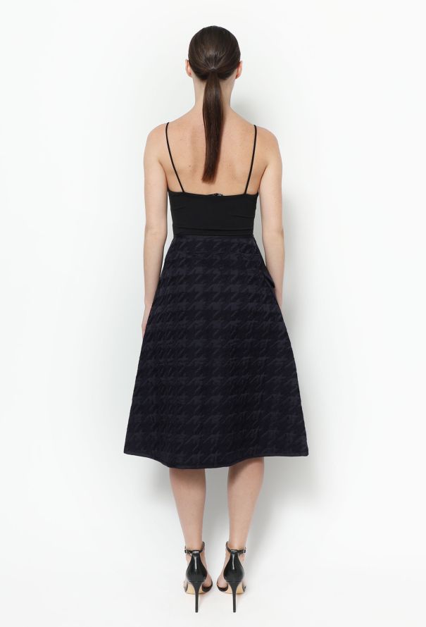 Noir Kei Ninomiya Houndstooth Wrap Skirt - 3