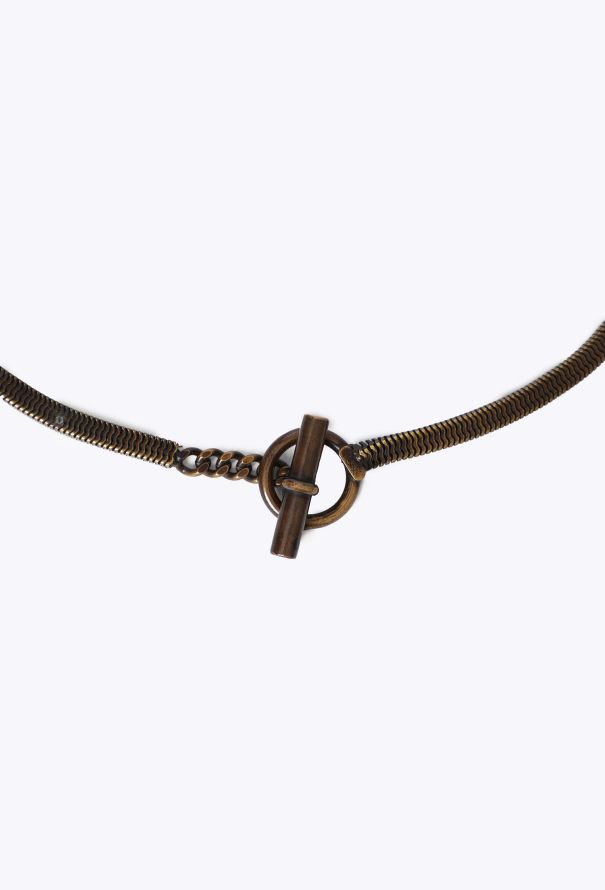 Saint Laurent Brass Snake-Chain Belt, S/S 1973 - 4