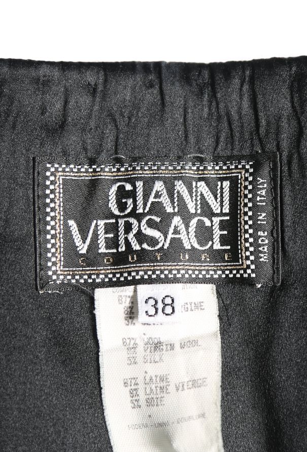 Gianni Versace Vintage Black Crêpe Halter Bustier Dress – Spring 1993 - 5