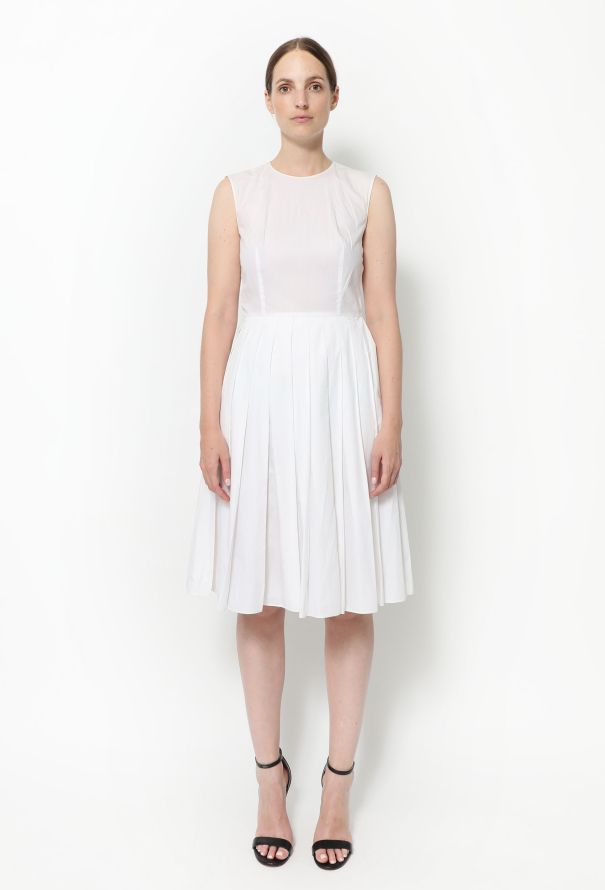 Prada Pleated Cotton Dress - 1