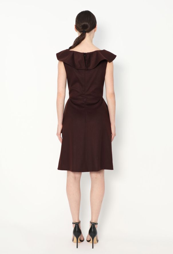 Valentino F/W 2011 Ribbed Wool Dress - 5