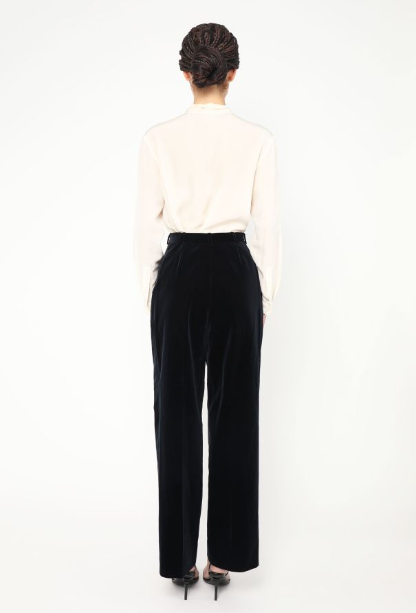 Saint Laurent '70s Straight-Leg Velvet Trousers - 4