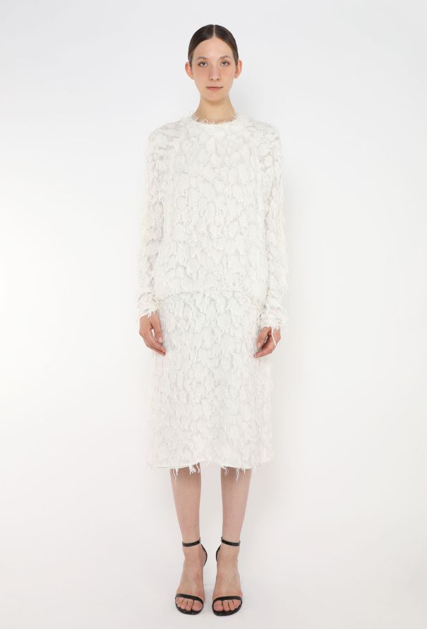 Chloé F/W 2014 Silk Feather Dress - 4