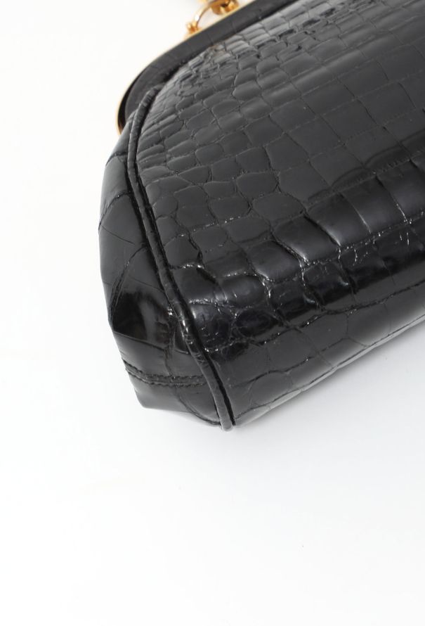 90's Roberta Di Camerino Crocodile Bag - 5