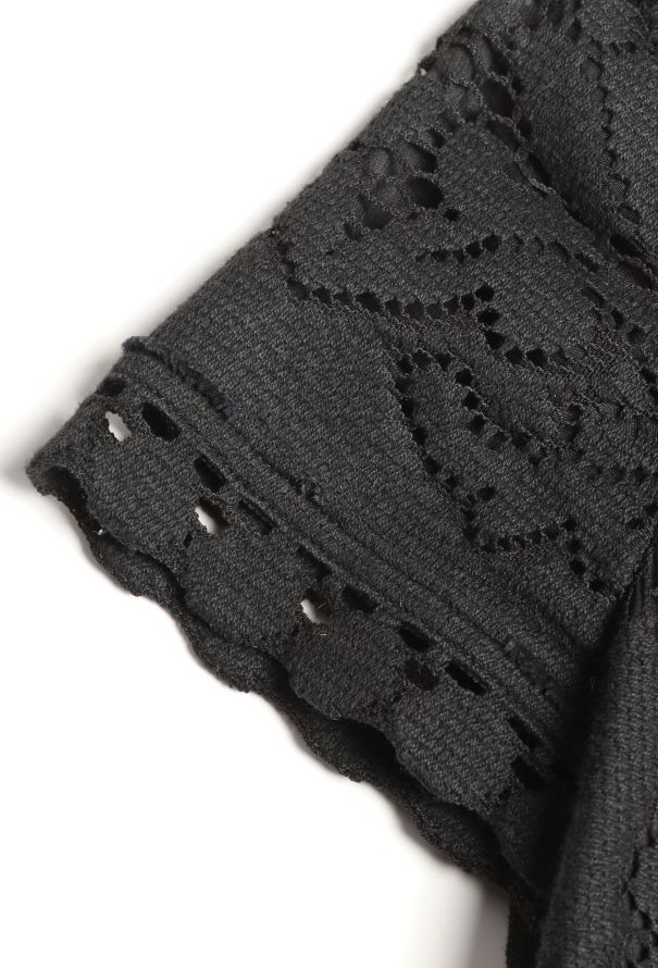 Valentino S/S 2012 Crochet Lace Dress Black - 8