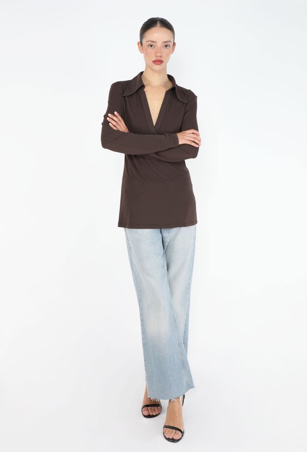 Gucci 1996 V-Neck Jersey Tunic - 4