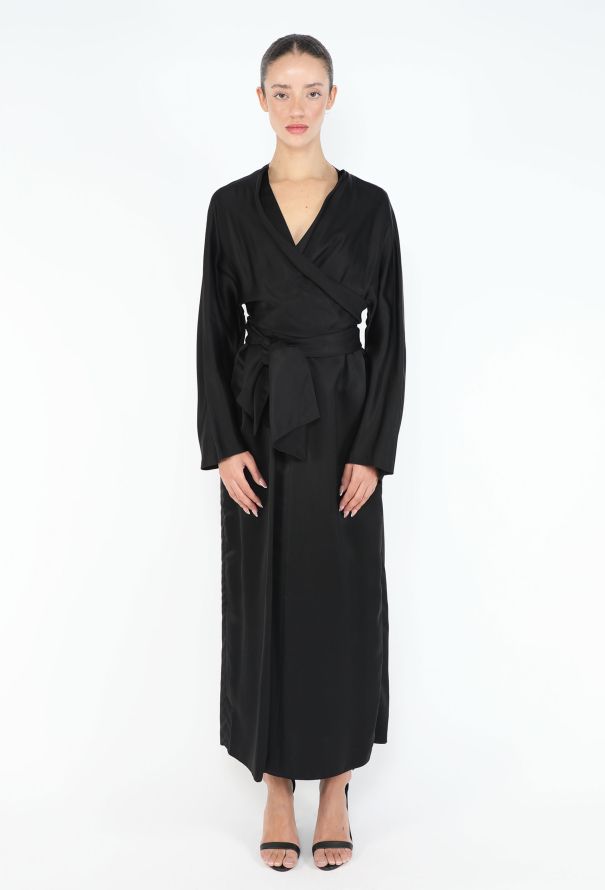 The Row 2020 Clementine Charmeuse Wrap Dress - 2