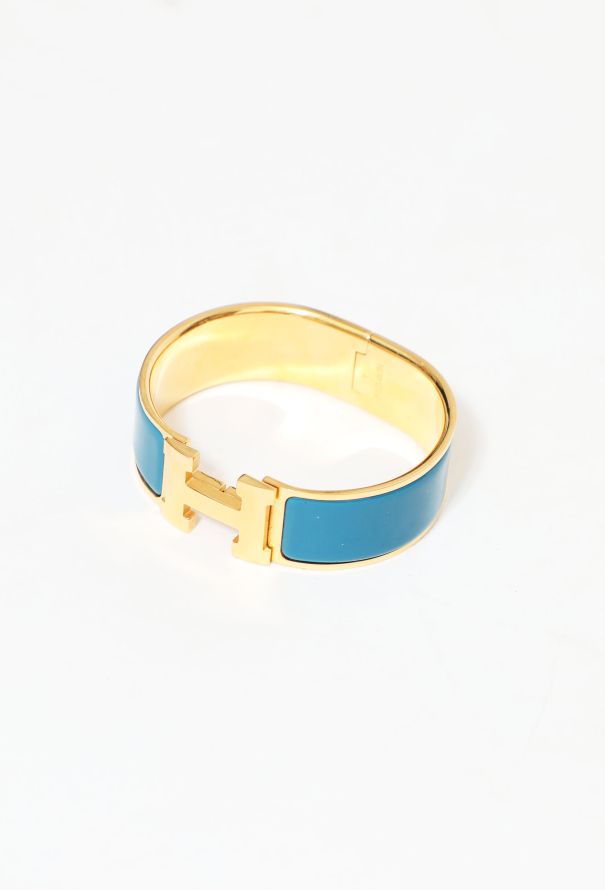 Hermès Teal 'H' Clic Clac Bracelet - 2
