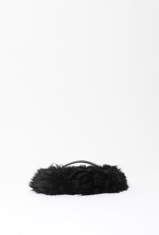 Céline Shearling Chainlink Flap Bag - 5