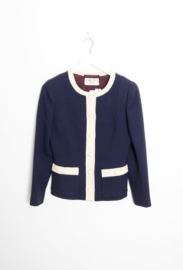 Jean Patou '60s Bicolor Tailored Piqué Jacket - 6