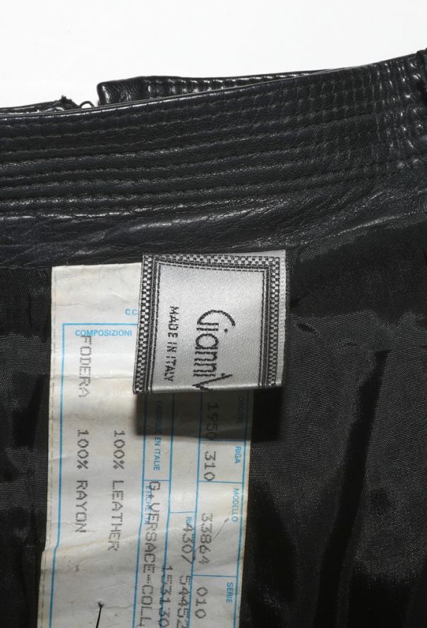 Gianni Versace Embellished Leather Skirt, F/W 1989 - 8