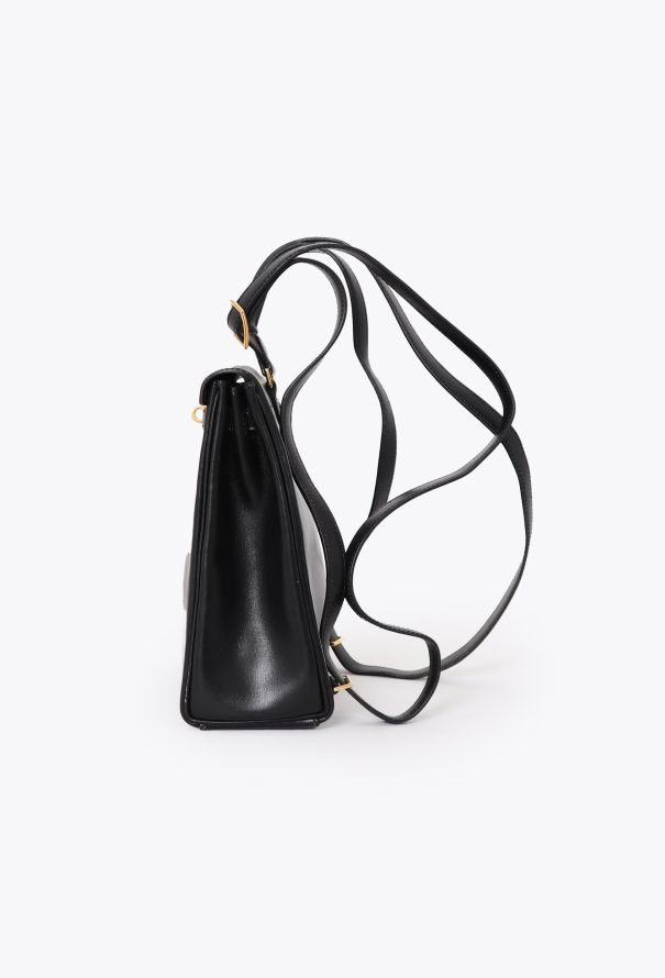 Hermès Vintage Black Box Kelly Ado 20 Backpack - 5