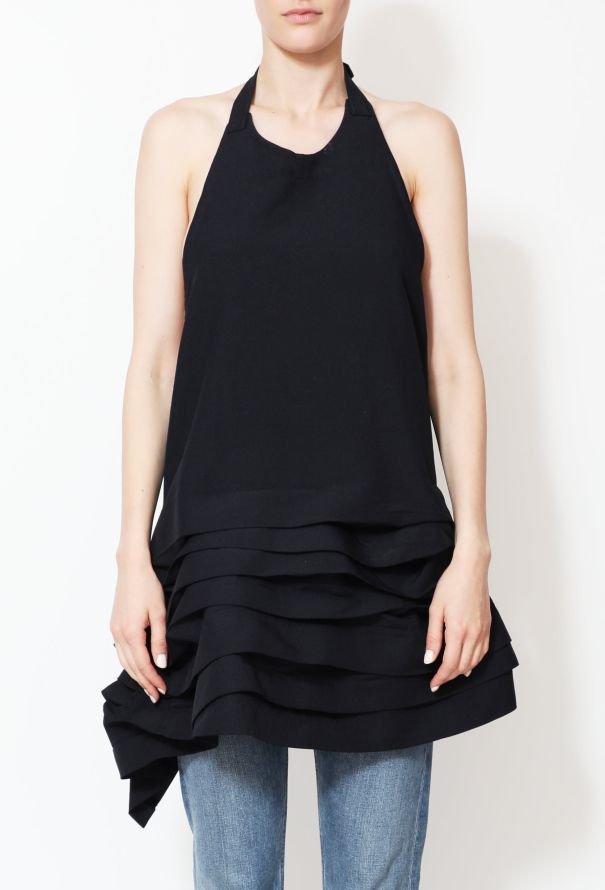 Comme des Garçons Asymmetrical Tulip Twill Apron - 2