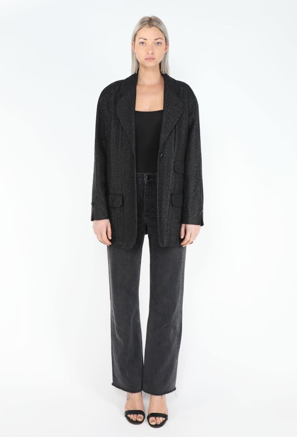 Chanel Resort 2014 Iridescent Notched 'CC' Blazer - 4