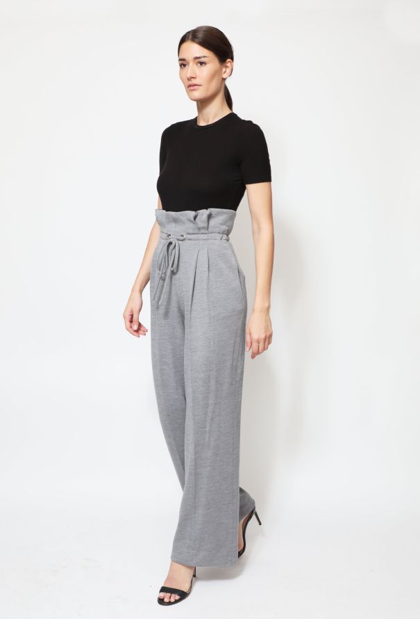 Rodarte F/W 2014 Grey Wide-Leg Trousers - 1