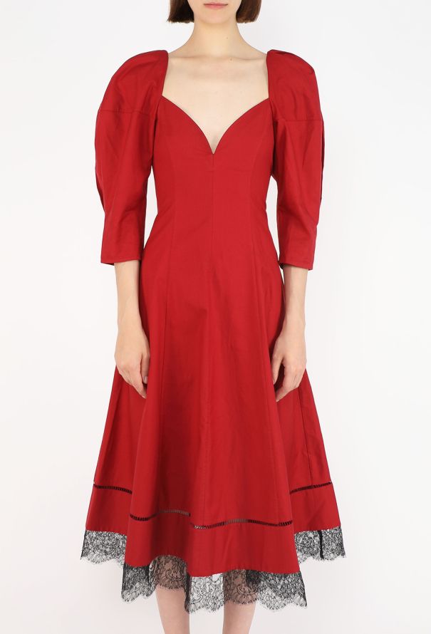Khaite Dina Lace Trim Dress, 2020 - 2