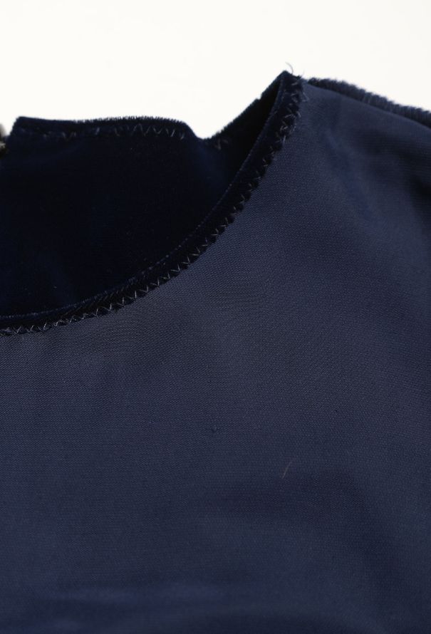 Comme des Garçons '90s Velvet Shift Dress - 8