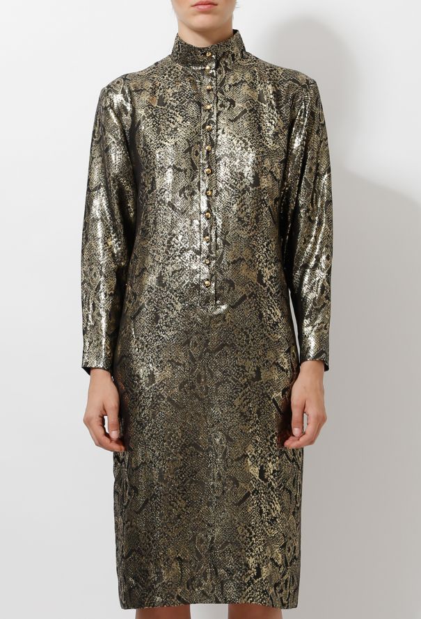 Vintage Metallic Tunic Dress - 3