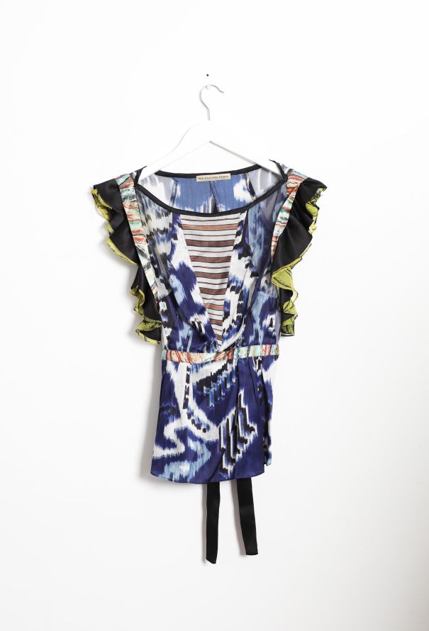 Balenciaga F/W 2007 ''Ikat'' Silk Top - 10