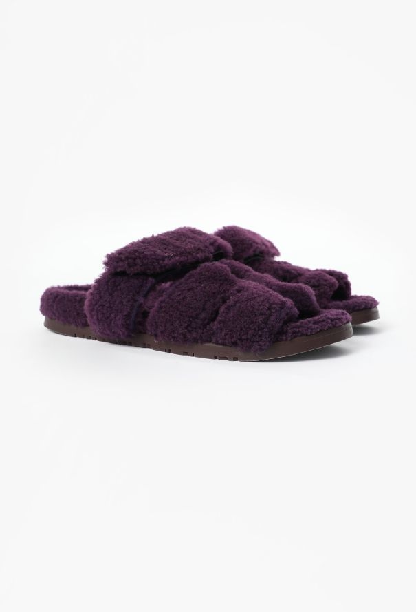Hermès 2024 Shearling Chypre Sandals - 3