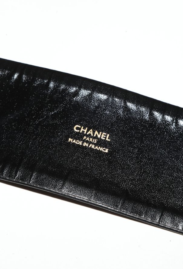 Chanel Filigree Leather Belt , S/S 1990 - 5