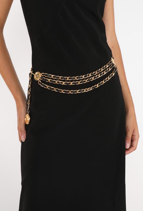 Chanel Triple Chainlink Medallion Belt, F/W 1989 - 2
