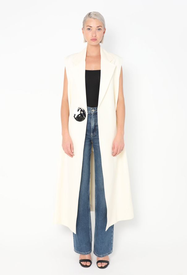 Jil Sander Resort 2024 Hammered Silk Vest - 3