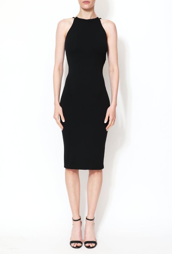 Dolce & Gabbana Black Crêpe Halter Dress – Early 2000s - 3