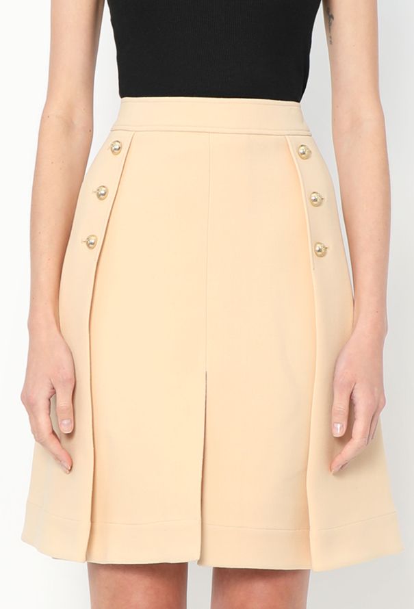 Chloé Pleated Crêpe Skirt - 2