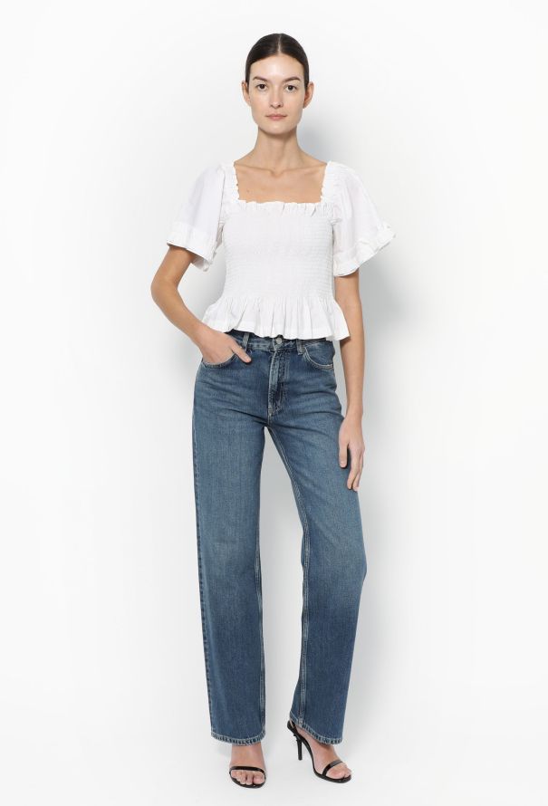 Molly Goddard 2019 Ruched Cotton Top - 3