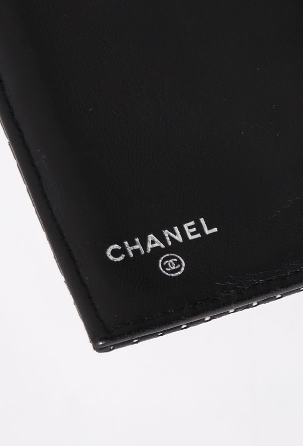 Chanel Black Perforated Flap Wallet - 11